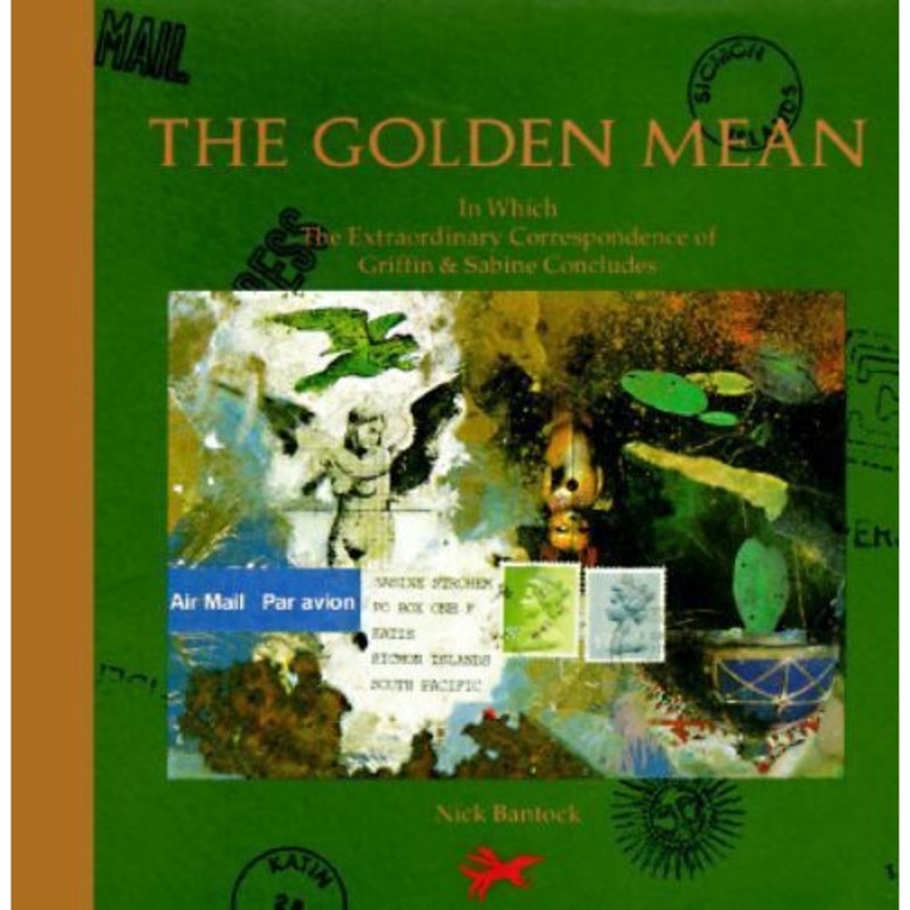 Chronicle Books The Golden Mean Hardcover OS Green NWOT Novel Nick Bantock